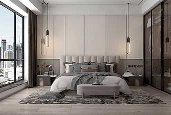 黑河现代风格-卧室