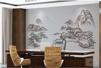 黑河森佰汇航空纤维墙咔（山水之间）