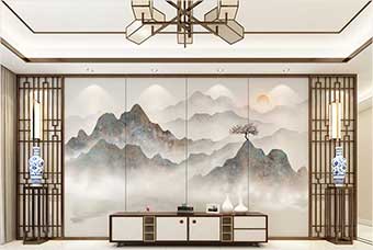 黑河森佰汇航空纤维（山水画系列）